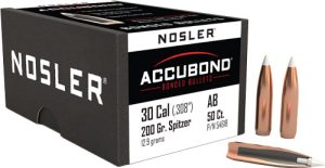 Nosler 30 Cal .308 200GR AccuBond Bullets