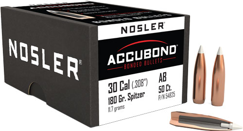 180GR AccuBond 50CT .308 Bullets - Precision Performance