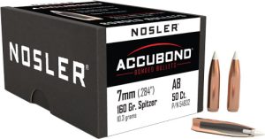 Nosler 7mm .284 160GR AccuBond Bullets 50CT