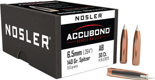 140 Grain AccuBond 50CT Boat Tail Bullets