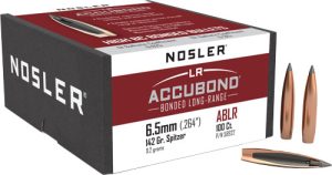 Nosler 6.5mm .264 142GR ACCUBOND LR 100CT