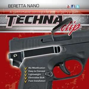Beretta Nano Right Side Clip for Secure Carry
