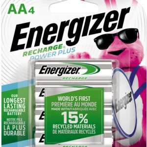 Energizer Rechargeable AA Batteries 4-Pack with Power