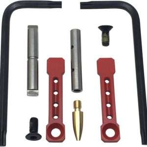 KNS Pin Kit Non-Rotating for AR15/M16 .154 Red