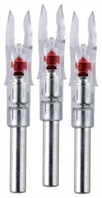 Nockturnal Lighted Nock Red 3-Pack for Enhanced Archery