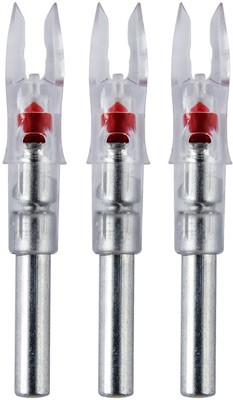 Nockturnal Lighted Nock X-SERIES RED 3/PACK - Enhanced Visibility, Precision