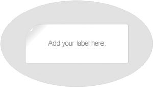 GSS Blank Plastic Oval Tags for Gun Info Display