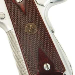 Double Diamond Checkered Rosewood Grips for 1911