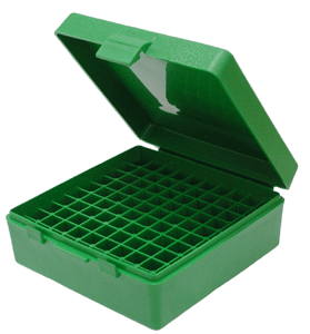MTM Ammo Box 38/357 Green 100 Rounds Storage