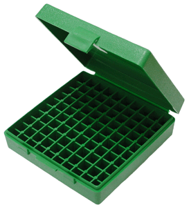 MTM Ammo Box 9mm Luger/380ACP - 100-Rounds Green
