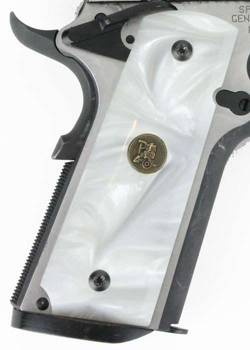 Pachmayr Grips 1911 Full Size White Pearl Smooth