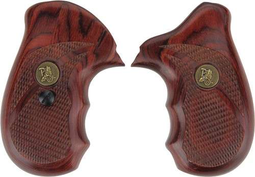 Pachmayr Rosewood Checkered Grips for S&W J-Frame