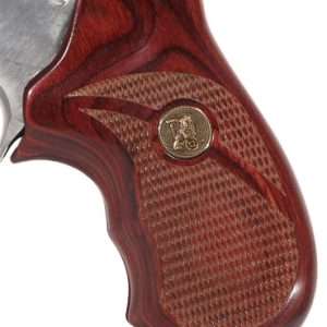 Ruger SP101 Rosewood Checkered Grips for Enhanced Performance