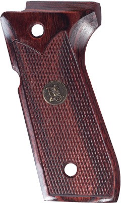 Beretta 92FS Rosewood Check Grips - Premium Quality