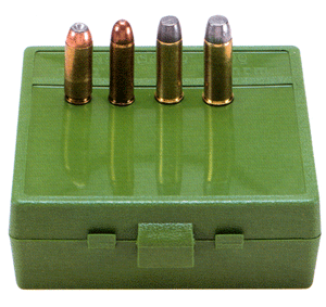 MTM Ammo Box 64-Rounds Green Flip Top Style