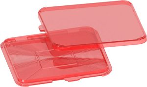 MTM Primer Flipper Square Red, Dual Lid Closure Options