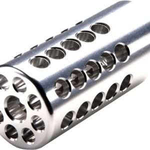 Tacsol Compensator 1" 22LR Silver Aluminum 1/2X28 TPI