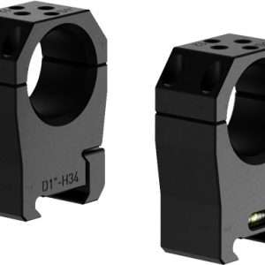 Medium Black Aluminum Scope Rings 1" - Precision Engineered