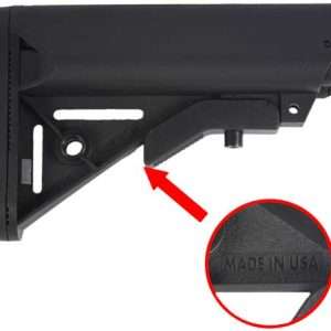 J&E 3rd Gen Armory SOPMOD AR15 Buttstock Black