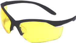 Howard Leight Vapor II Glasses - Black Frame, Amber Lens