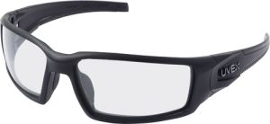 Howard Leight Hypershock Glasses: Black Frame, Clear Lens