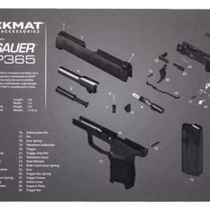 11x17 Sig Sauer P365 Black Armorers Bench Mat