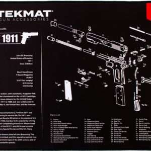 ULTRA 15"X20" 1911 BLACK Bench Mat - Premium Protection