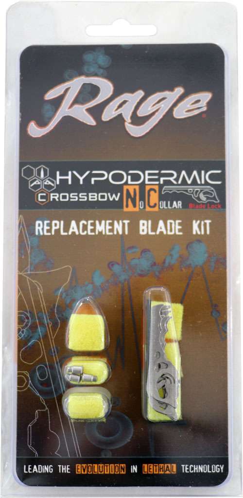 Rage Replacement Blades for Hypodermic XBow No-Collar