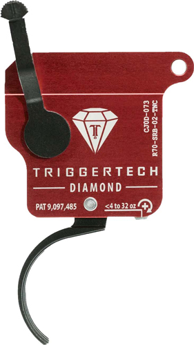 Triggertech Rem 700 Single Stage Trigger - Black Diamond Curved