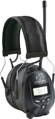 Walkers Muff AM/FM Radio Black Phone Connection