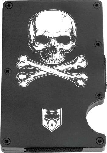 Cobratec RFID Jolly Roger Aluminum Wallet Money Clip