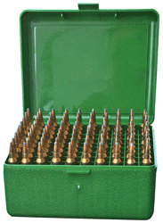MTM Ammo Box 100-Round Green Flip Top