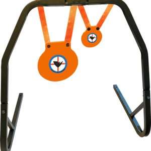 DUAL TARGET NM500 STEEL, .30cal Gong, High-Caliber Shooting