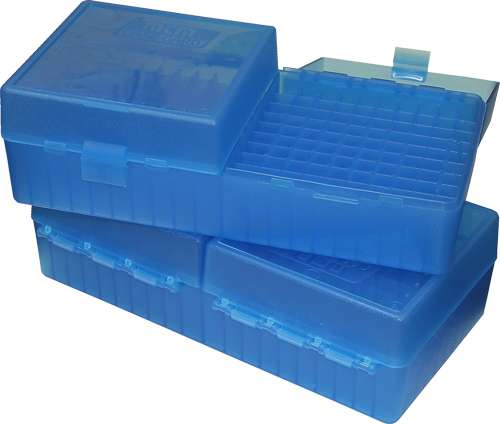 200-Rounds Flip Top Style Blue Ammo Box