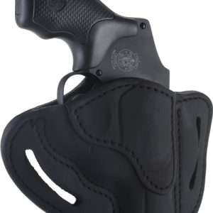 FIT RH J-Frames 3" Black Leather Holster OWB