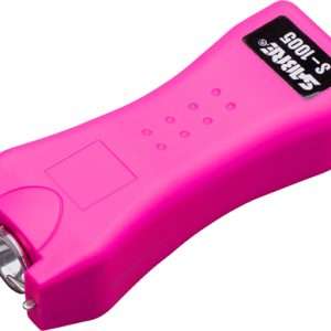 Sabre Stun Gun Flashlight Mini Pink Holster 1.600uC