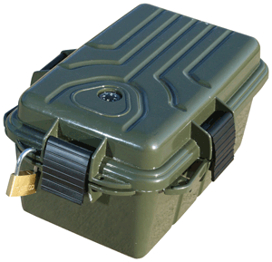 Large Forest Green MTM Survivor Dry Box 10" x 7" x 5"