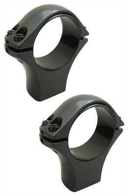 1" Tube High Black Scope Rings - Precision Shooting Accessory
