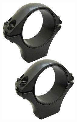 30mm Tube Extra Low Black Scope Rings - Precision Steel Construction