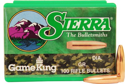 85GR HP-BT 100CT Sierra Bullets 6mm .243 Caliber