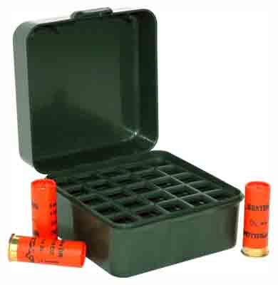 MTM 20GA 25-Round Green Ammo Box for 3" Shotshells