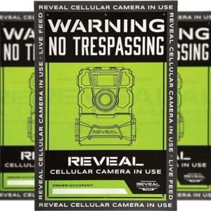 Tactacam Reveal No Trespassing Signs - 3 Pack