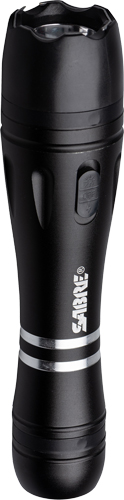 Sabre Stun Gun Flashlight with Holster - 2.517uC Black