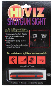 MAGNETIC RIB .328-.437" RED Shotgun Front Sight