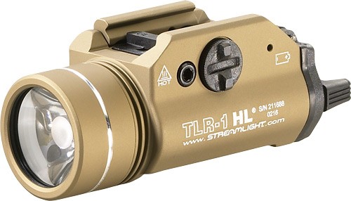 LED Light with Rail Mount in Flat Dark Earth Color