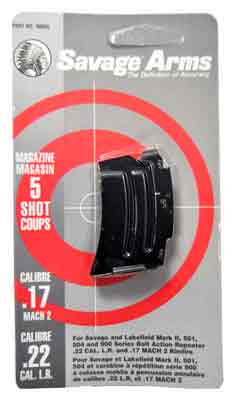 Savage .22LR/.17HM2 5RD Blued Magazine - Durable Steel