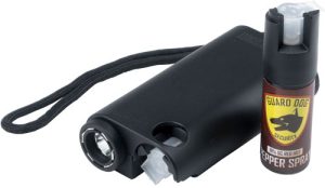 Guard Dog Olympian 3-in-1 Black Stun Gun Flashlight Pepper Spray