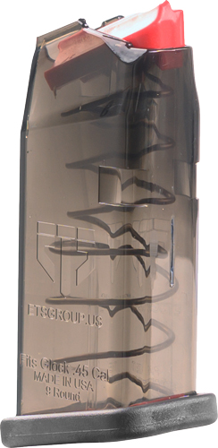 ETS Glock 45ACP 9-Round Carbon Smoke Magazine for G30