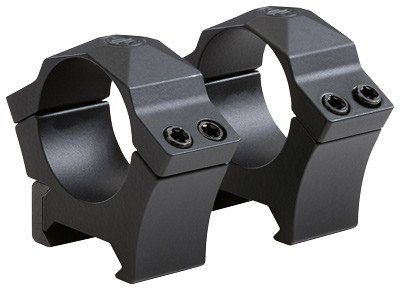 1" Steel Low Black Matte Scope Rings - Precision-Engineered Accessory