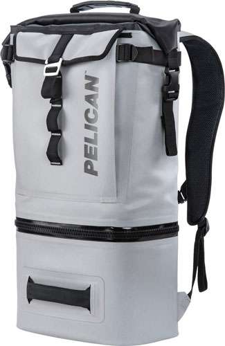 Pelican Grey Cooler Backpack - Durable, Lightweight, Leak-Resistant